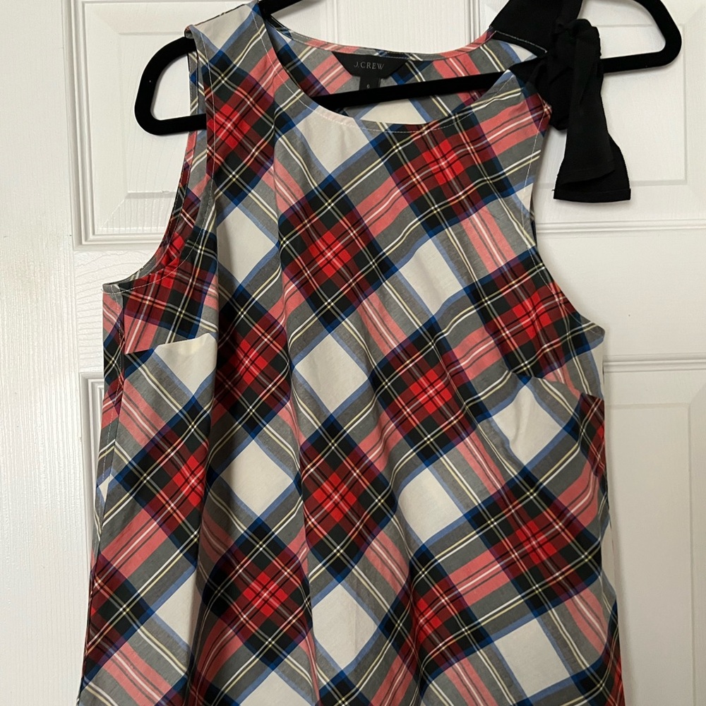 J.Crew Plaid tank top